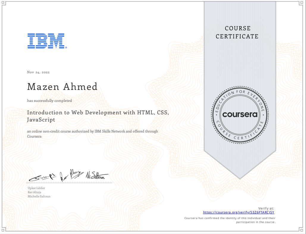 All Certificates - M4ZiX